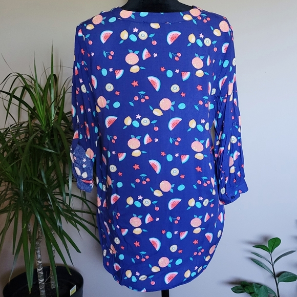 Mansee fruit blouse NWT - Picture 3 of 10